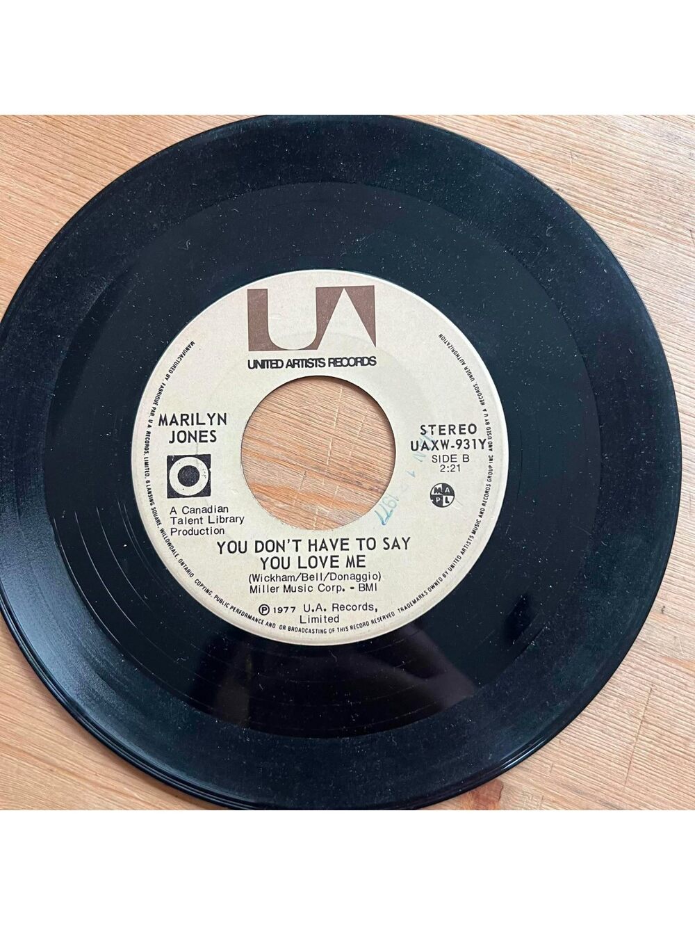 Marilyn Jones - You don't have to Say you Love Me 45rpm VG+ R10